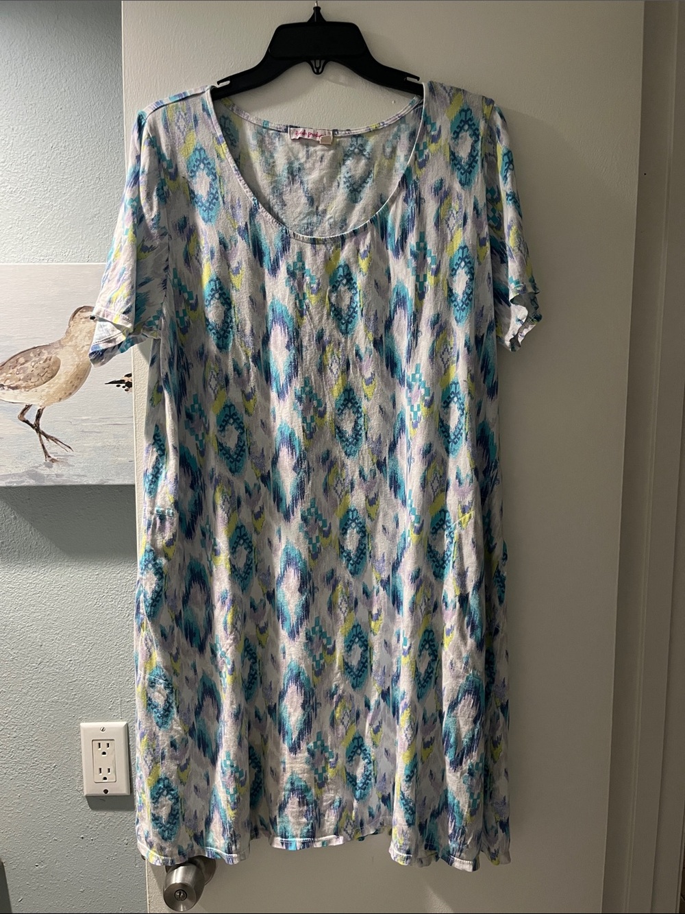 fresh produce Blue, Teal & Pink Watercolor Tank Top